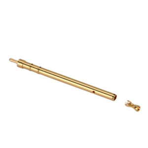 Built-in catch spring connector female pin